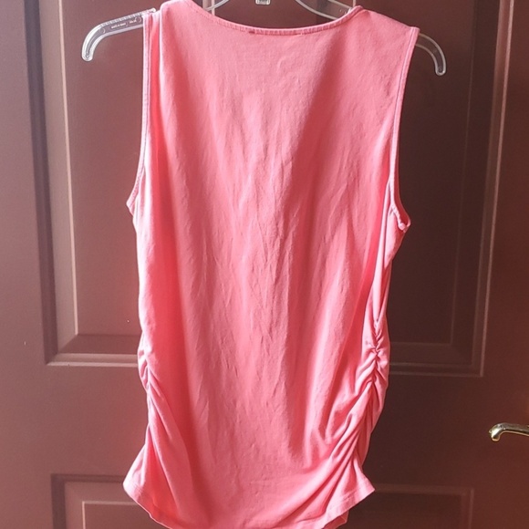 MICHAEL Michael Kors Pink Tank Top with Gold Zipper - Picture 6 of 6